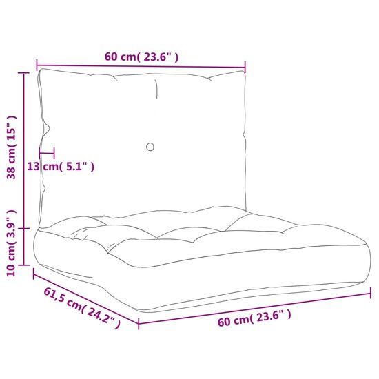 Palletkussens Stof 2 Beige