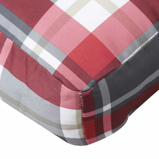 Palletkussen Stof Ruitpatroon Rood Rood Ruitpatroon 70 x 70 x 12 cm