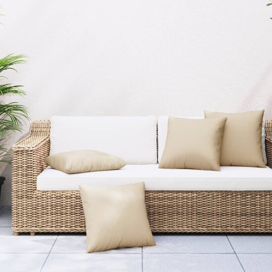 Bankkussens Stof 50 x 50 cm Beige
