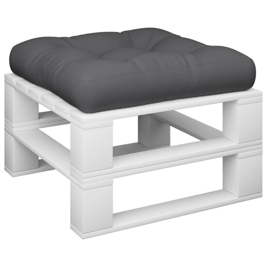 Palletkussen 50x50x12 cm stof grijs