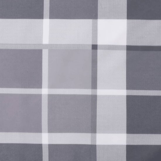 Palletkussen ruitpatroon stof grijs
