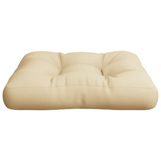 Palletkussen 60x60x12 cm stof beige