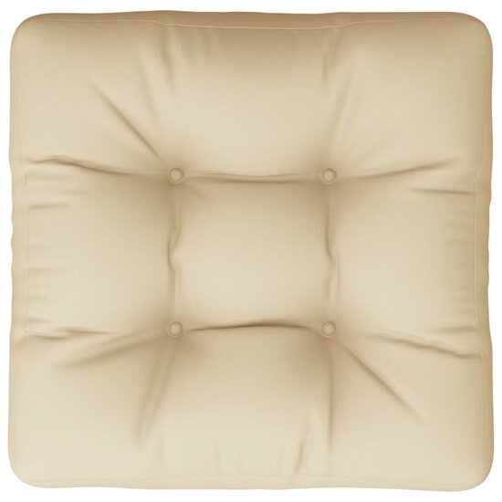 Palletkussen 60x60x12 cm stof beige