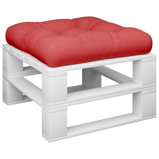 Palletkussen 60x60x12 cm stof rood