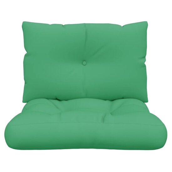 Palletkussens 2 st stof groen