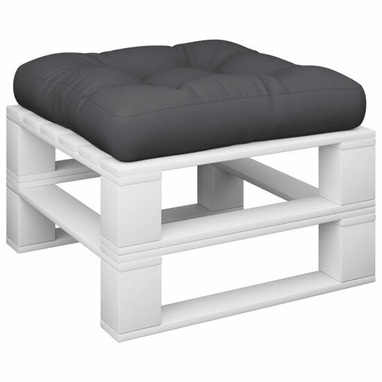 Palletkussen 60x61,5x10 cm stof zwart