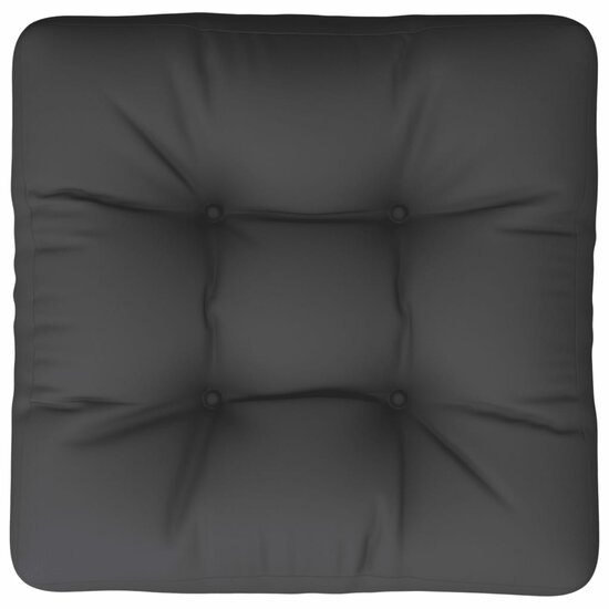 Palletkussen 60x61,5x10 cm stof zwart