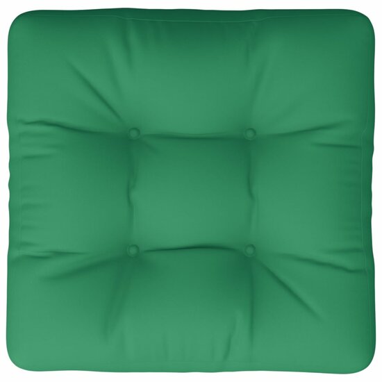 Palletkussen 50x50x12 cm stof groen