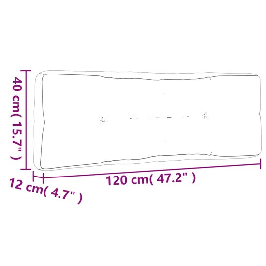 Palletkussens 5 st stof bladpatroon