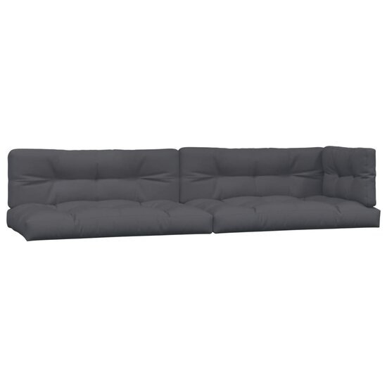 Palletkussens 5 st stof antracietkleurig
