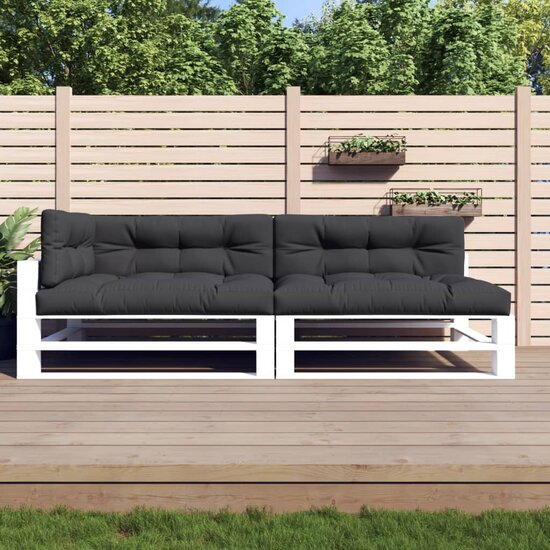 Palletkussens 5 St Stof Zwart