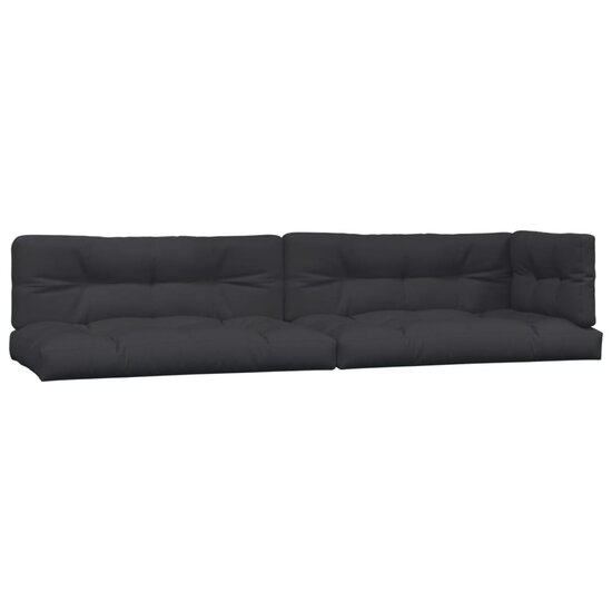 Palletkussens 5 St Stof Zwart
