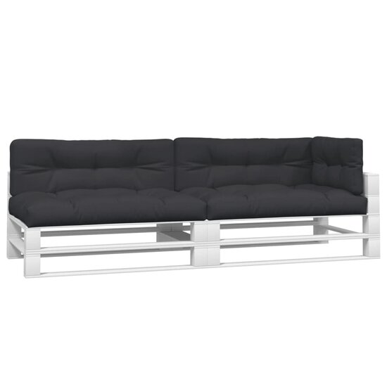Palletkussens 5 St Stof Zwart