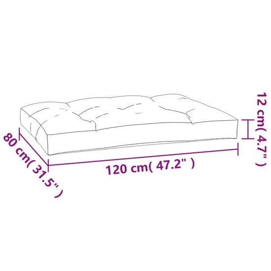Palletkussens 5 St Stof Grijs