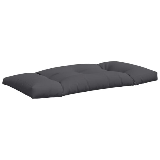 Palletkussens 2 st stof antracietkleurig
