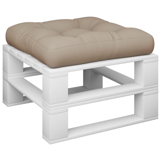 Palletkussen 58x58x10 cm stof taupe