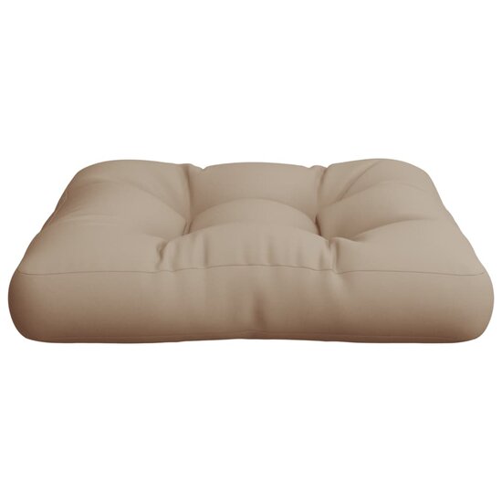 Palletkussen 58x58x10 cm stof taupe