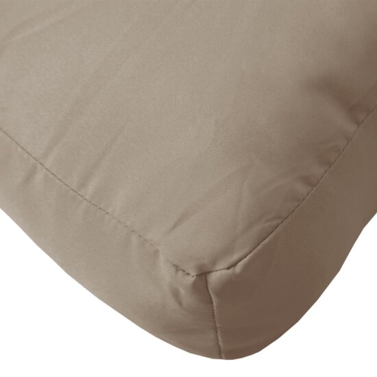 Palletkussen 58x58x10 cm stof taupe