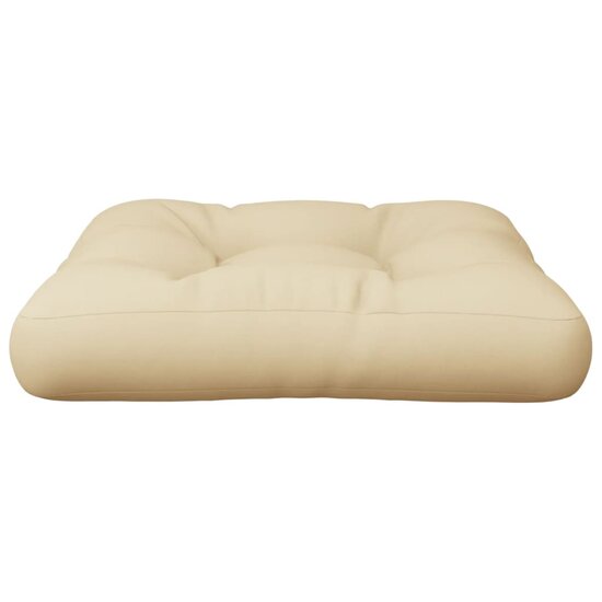 Palletkussen 58x58x10 cm stof beige