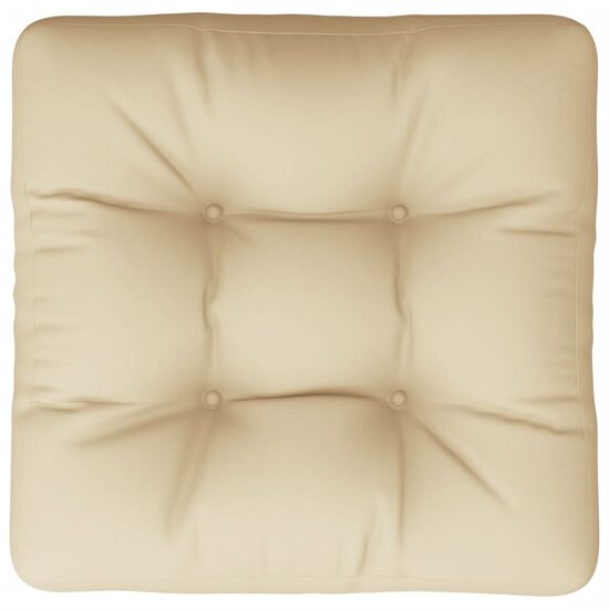 Palletkussen 58x58x10 cm stof beige