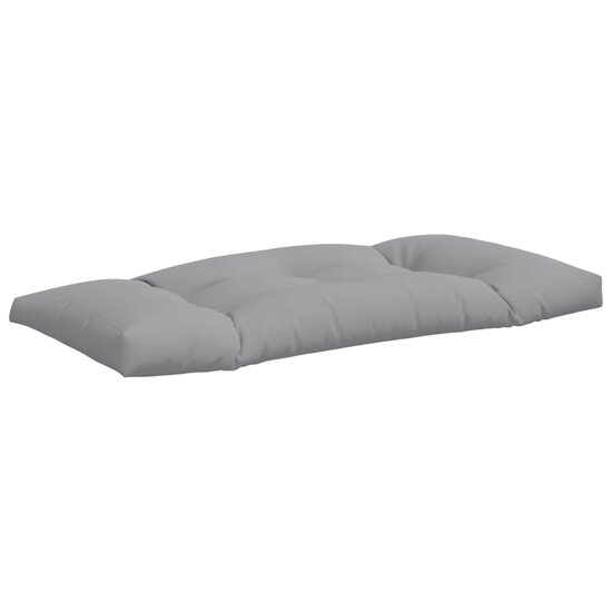 Palletkussens 2 st stof grijs