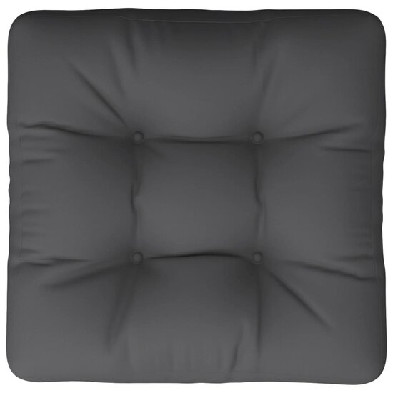 Palletkussen 58x58x10 cm stof antracietkleurig