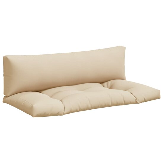 Palletkussens 2 st stof beige