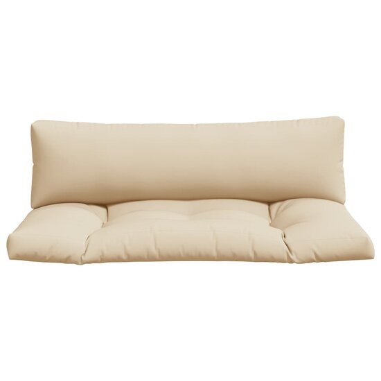Palletkussens 2 st stof beige