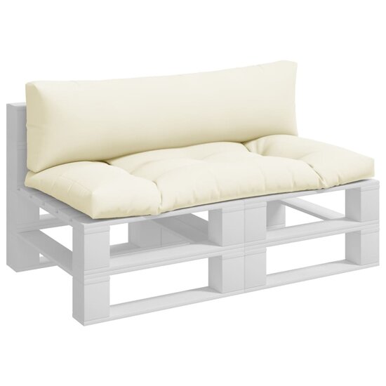 Palletkussens Stof Kleurig 2 Cr&egrave;me