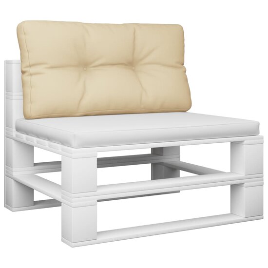 Palletkussen 70x40x12 cm stof beige