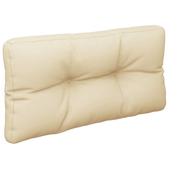 Palletkussen 70x40x12 cm stof beige