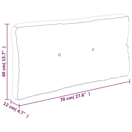 Palletkussen 70x40x12 cm stof beige