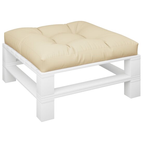 Palletkussen 70x70x12 cm beige