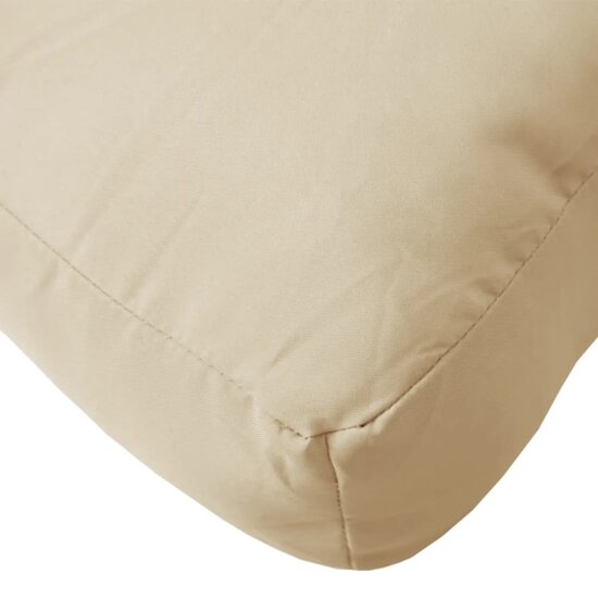 Palletkussen 70x70x12 cm beige