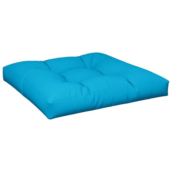 Palletkussen 70x70x12 cm stof blauw