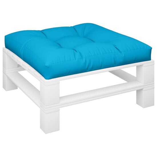 Palletkussen 70x70x12 cm stof blauw