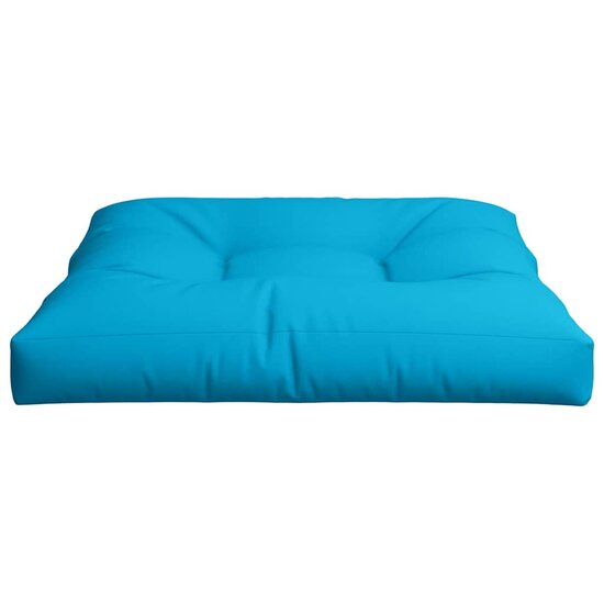 Palletkussen 70x70x12 cm stof blauw