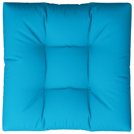 Palletkussen 70x70x12 cm stof blauw