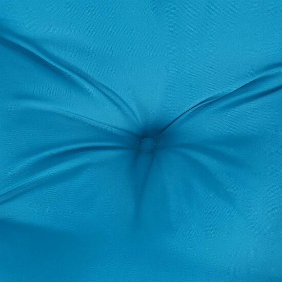 Palletkussen 70x70x12 cm stof blauw