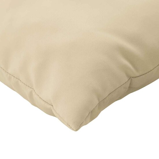 Palletkussens 3 st stof beige