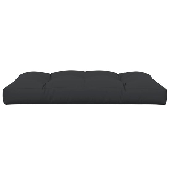 Palletkussen 120x80x12 cm stof zwart