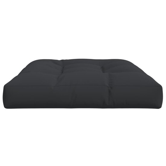 Palletkussen 120x80x12 cm stof zwart