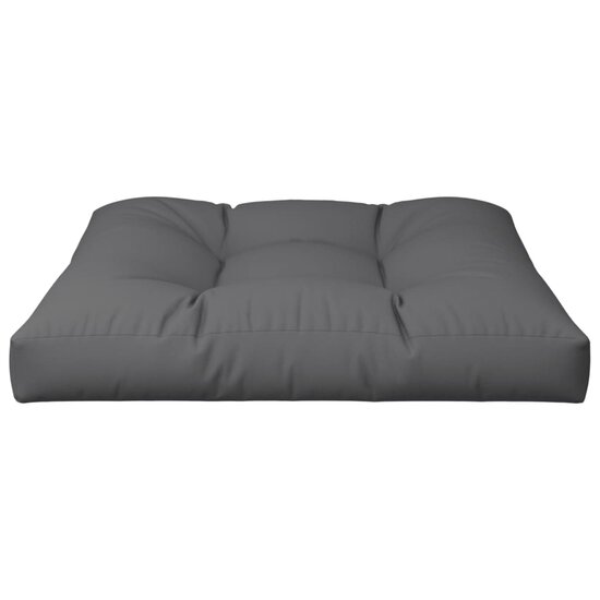Palletkussen 80x80x12 cm stof grijs