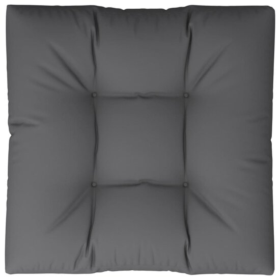 Palletkussen 80x80x12 cm stof grijs