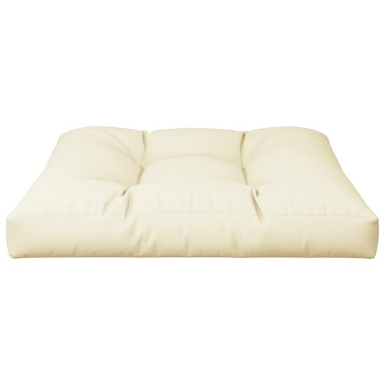 Palletkussen 80x80x12 cm stof cr&egrave;mekleurig