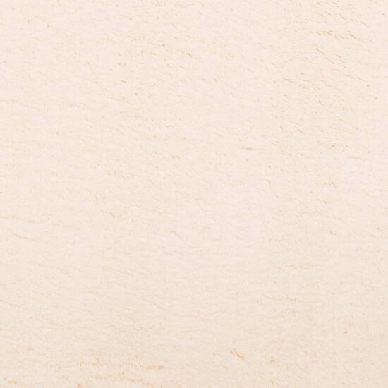 Vloerkleed HUARTE laagpolig zacht wasbaar &Oslash; 80 cm beige