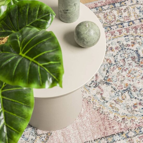 Vloerkleed ARBIZU binnen en buiten vintage stijl 80x250 cm