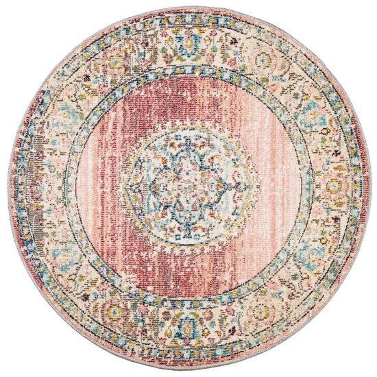 Vloerkleed ARBIZU binnen en buiten vintage stijl &Oslash; 200 cm