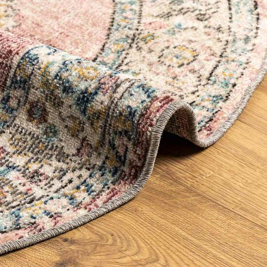 Vloerkleed ARBIZU binnen en buiten vintage stijl &Oslash; 200 cm