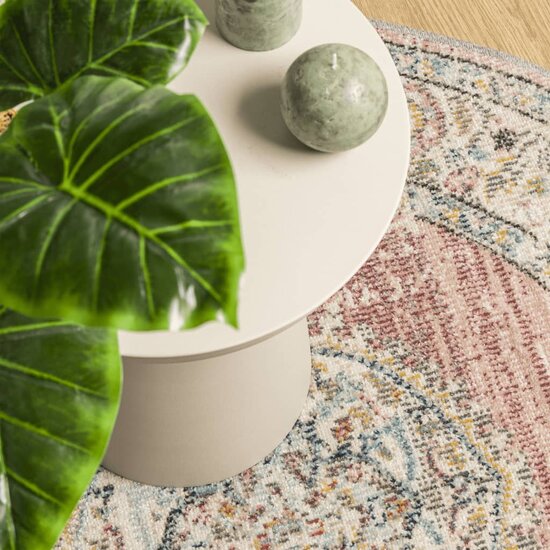Vloerkleed ARBIZU binnen en buiten vintage stijl &Oslash; 200 cm